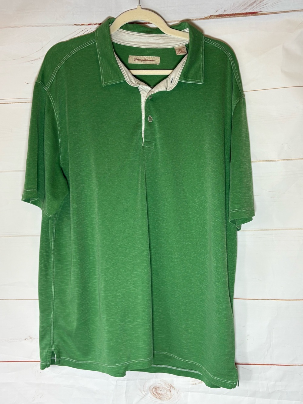 Tommy Bahama Men's Green Short-Sleeve Polo